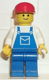 LEGO ovr003 Overalls Blue with Pocket, Blue Legs, Red Cap